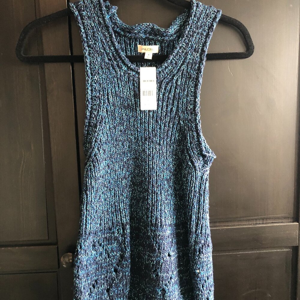 Anthropologie Pilcro Stitched Sweater Tank Top - Picture 2 of 14